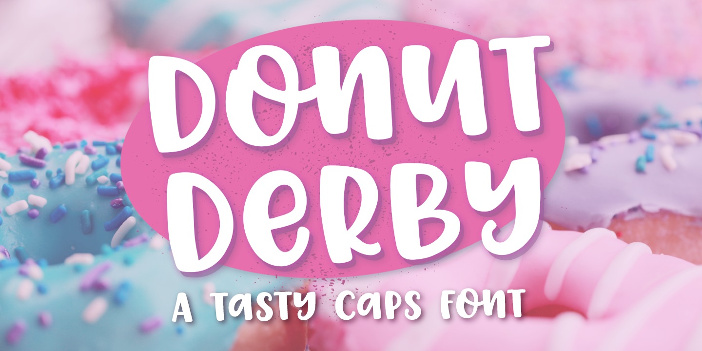 Schriftart Donut Derby